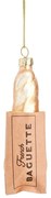 Ornament de Crăciun lucrat manual din sticlă 11 cm Baguette – Sass &amp; Belle