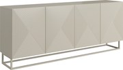 Comodă Asha 200 cm cu patru uși - casmir / cadru casmir