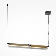 Lustra suspendata LED design minimalist Flat, fumuriu