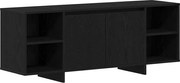 vidaXL Cabinet TV Stejar Negru 120 x 30 x 40,5 cm Lemn compozit
