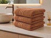 Prosop de baie Classic 70 x 140 cm maro, 100% bumbac