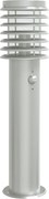vidaXL Lampă exterioară de podea cu senzor argintiu, 60 cm, oțel inox
