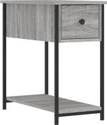 vidaXL Noptieră, gri sonoma, 30x60x60 cm, lemn prelucrat
