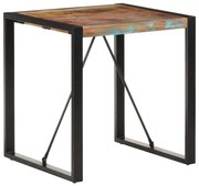 vidaXL Masă de bucătărie, 70 x 70 x 75 cm, lemn masiv reciclat