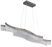 Lustra suspendata, Metal Grafit Mat, Cristale Acrilice, JULIET 67348H GL