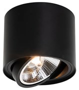 Spotlight modern de tavan negru rotativ și înclinabil AR111 - Rondoo Up