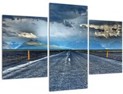 Tablou cu drum în furtună (90x60 cm)