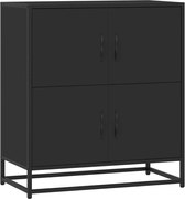 vidaXL Bufetă neagră 68x35x76 cm lemn prelucrat