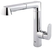 Baterie bucatarie cu dus extractibil Grohe K7 crom lucios