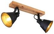 Aplica de perete / tavan stil industrial cu 2 spoturi GÜNTHER