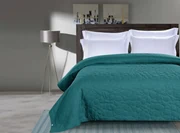 Cuvertura de pat turcoaz cu model STONE Dimensiune: 200 x 220 cm