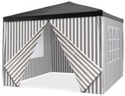 Cort de grădină + 4 laturi - 3 x 3 m, antracit