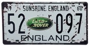 Placuta inmatriculare decorativa LAND ROVER, 30x15cm, Metal