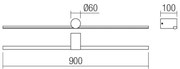 Aplică LED pentru oglindă de baie Redo 01-4034 ROW LED/18W/230V IP44 alb