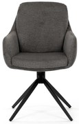 Set de scaune de sufragerie cu mecanism deîntoarcere DCH-P3174 GREY2, 2 buc.