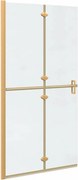 vidaXL Perete de duș Walk-In Auriu 100 x 6,5 x 190 cm