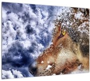 Tablou cu lup (70x50 cm)