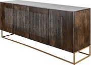 Comoda extravaganta Ongx 177cm, lemn mango/ piatra agat