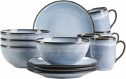 Mäser Set de vase pentru micul dejun 12 piese SMOKY'S – albastru