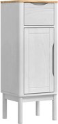 vidaXL Dulap de Baie FLORO Alb 35 x 30 x 90 cm Lemn de pin masiv