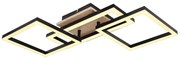 Plafoniera LED design indistrial Bossy negru 70x31cm