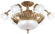 Lustra aplicata design floral LUX realizata manual Rose
