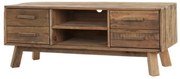 Comoda TV, natur, din lemn de pin reciclat, Rustin