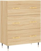 vidaXL Servantă, stejar sonoma, 69,5x34x90 cm, lemn compozit