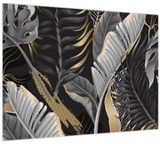 Tablou pe sticlă - Jungla de aur (70x50 cm)