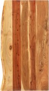 vidaXL Blat lavoar de baie, 100x52x2,5 cm, lemn masiv de acacia
