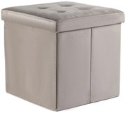 Taburet pliabil bej ZAREX VELVET L