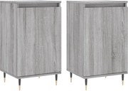 vidaXL Servante, 2 buc., gri sonoma, 40x35x70 cm, lemn prelucrat