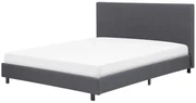 Pat matrimonial 160 cm ALVIA (cu somieră) (gri). Promo -30%. 1007081