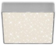 Plafonieră LED Briloner 7076-414 STAR SKY LED/11W/230V 15x15 cm argintiu