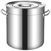 Oala cu capac Rosberg R51211C40, 50 litri, 40x40 cm, Inox