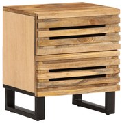 vidaXL Noptieră, 40x34x46 cm, lemn masiv de mango brut