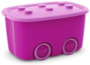 Cutie de depozitare pentru copii roz din plastic 58x39x32 cm Funny Box – KIS