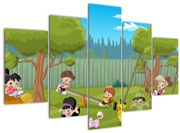 Tablou - Copii la locul de joacă (150x105 cm)