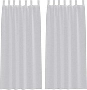 vidaXL Cortină din Voile 2 pcs Gri deschis 225 x 140 cm Poliester