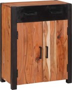 vidaXL Bufet cu sertar Maro 55 x 30 x 75 cm Lemn Solid de Acacia