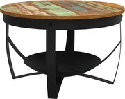 vidaXL Măsuță de cafea, Ø68x43 cm, lemn masiv reciclat