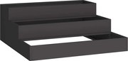 vidaXL Vază pentru Grădină Negru 90 x 90 x 35 cm Oțel laminat la rece