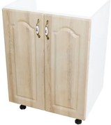 Corp inferior 60 cu 2 usi masca chiuveta Zebra MDF sonoma mustata