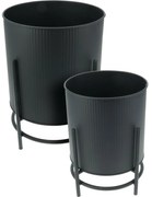 Set de suporturi metalice pentru flori Celanonegru, 2 buc.