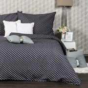 Lenjerie de pat 4Home Bulină gri, bumbac creponat, 140 x 200 cm, 70 x 90 cm