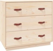 vidaXL Dulap, 80x40x75 cm, lemn masiv de pin