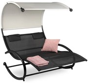 Șezlong balansoar de grădină cu două locuri Garden Point Rimini