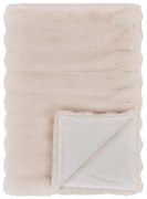 Pătură crem din blană artificială 130x180 cm Galena – House Nordic