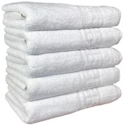 Set 5 Prosoape Baie, Bumbac 100% Alb