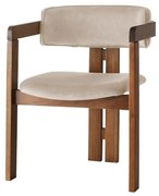 Scaun de sufragerie CO Beige and Walnut